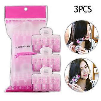 Self Adhesive Hair Curlers Self Holding Rollers Convenient Non Slip Hairpin Edge Clip for Household SalonYMMR)
