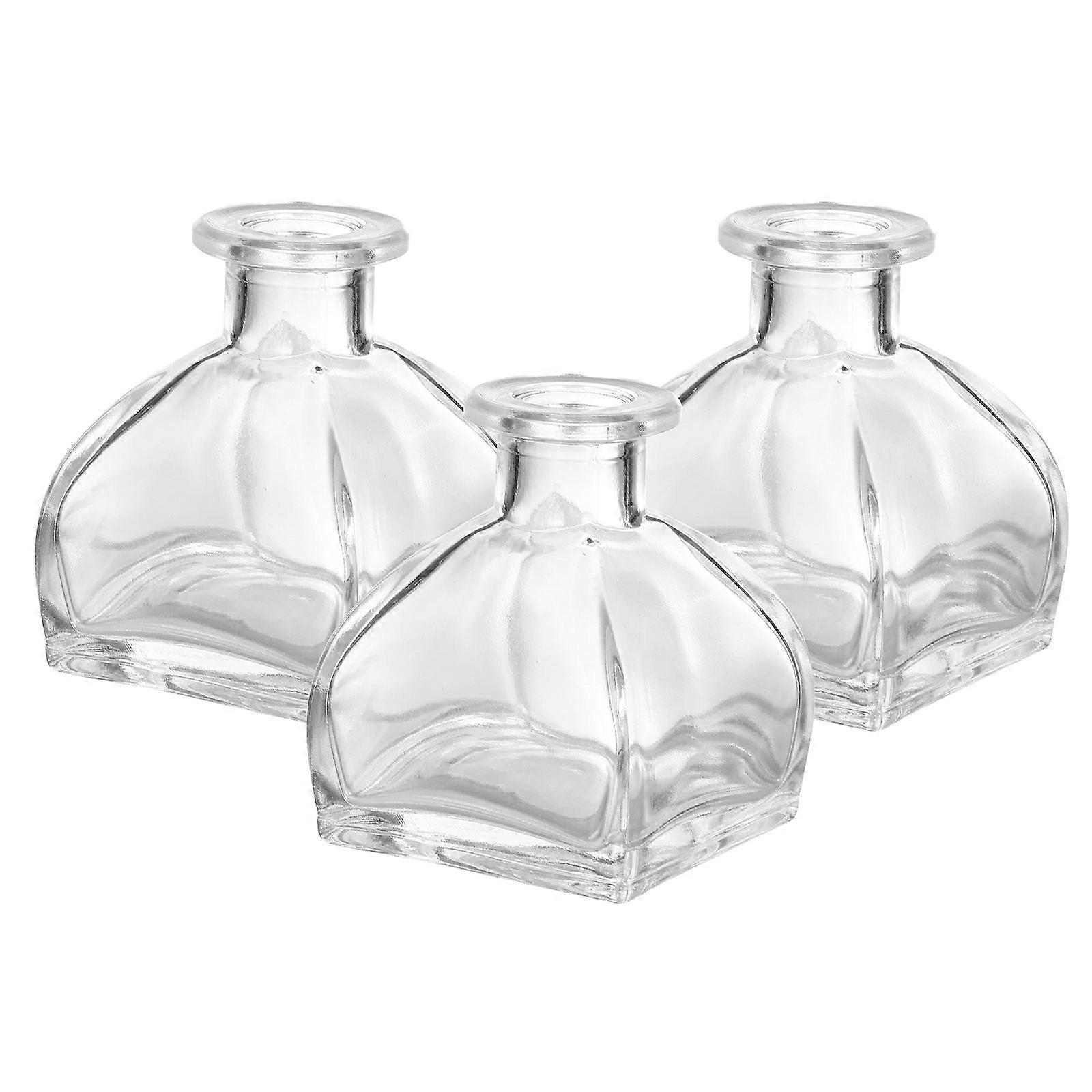 Empty Glass Diffuser Bottle Scent Diffusion Events 6.7X5.5cm 3Pcs