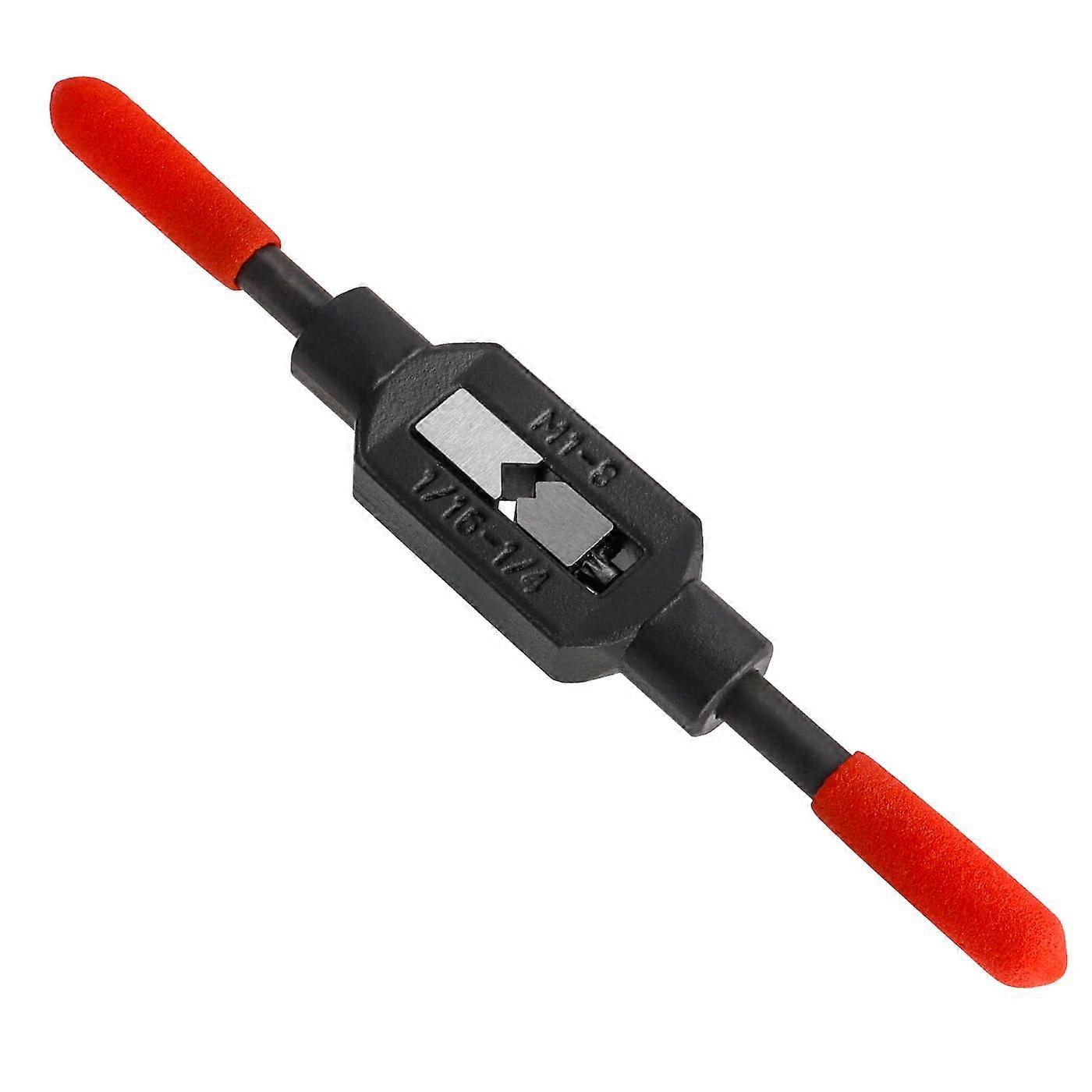 Tap Wrench Adjustable Plastic-Dipped Handle M1-M8 (1/16-1/4) Tap Holder, Hand Tap Tool, Machine Tap Reamer