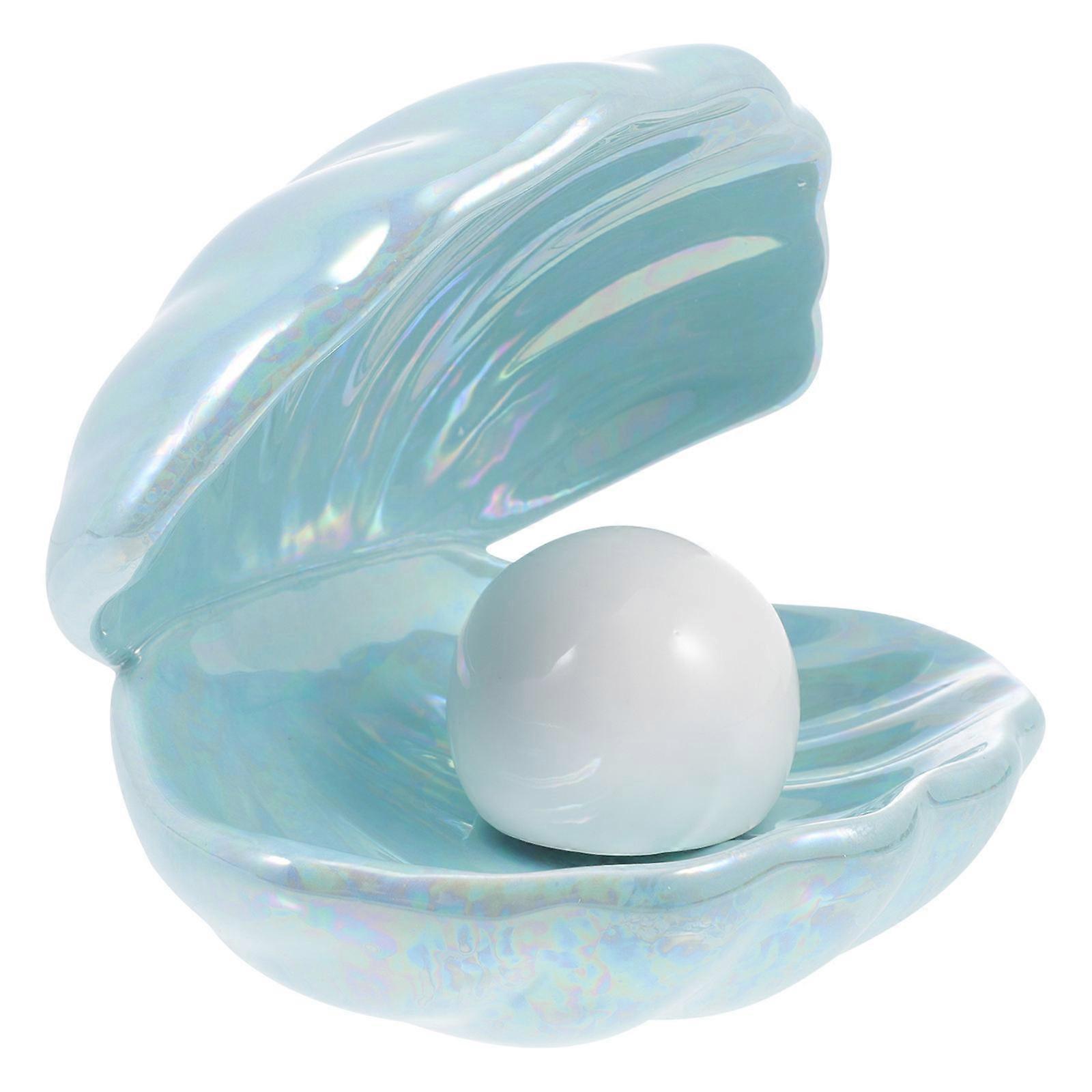 Here's a polished and creative product description for your **"Creative Shell Lamp With Pearl Adornment Unique Ceramic Night Light – Dreamy