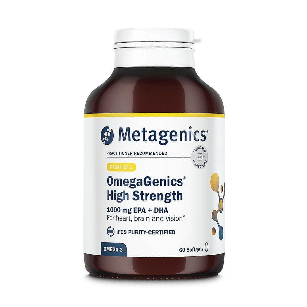 Metagenics OmegaGenics 高强度 Omega-3 鱼油胶囊 60 粒