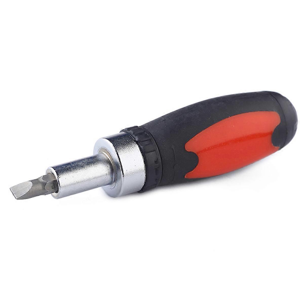 Screwdriver Handle with Bit Holder Made of Steel and Plastic for Multifunctional Use 1/4 Inch
