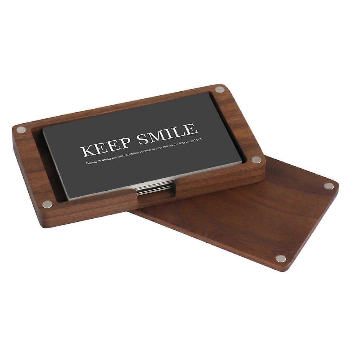 Magnetic business card holder, card case, card container, travel card case, card holder case