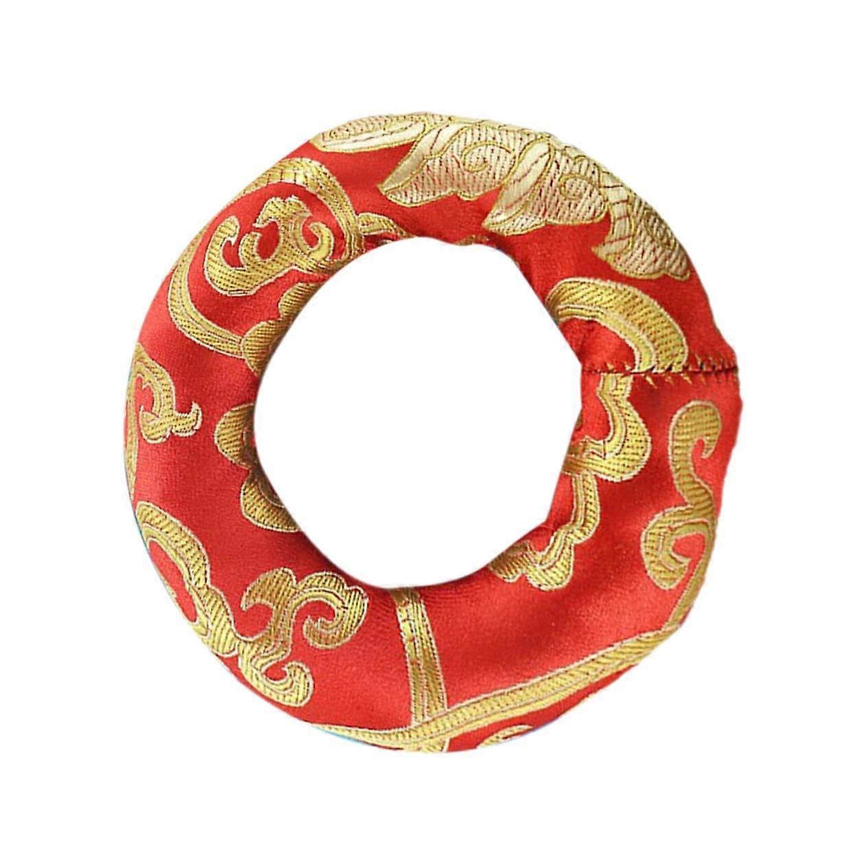 Nepalese Singing Bowl Pillow Handmade Singing Bowl Mat for Meditation Random Color for Relaxation Random Color 10