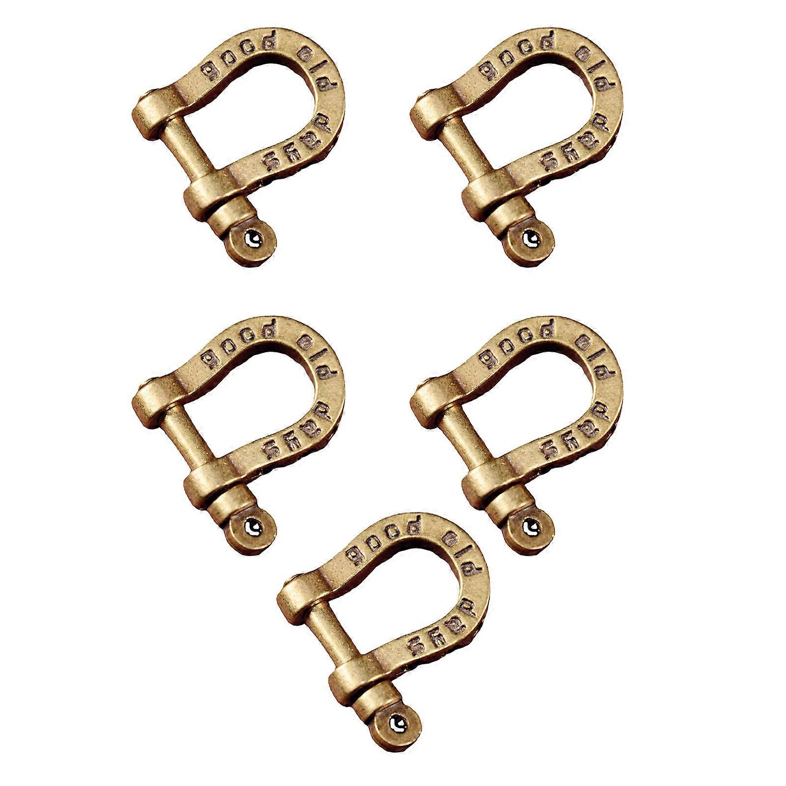 5Pcs RustProof Brass Clasps for Apparel Accessories Secure Closure Screw Style Shoe Closures Multicolor