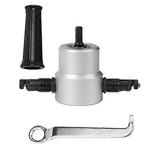 Double Head Nibble Cutter Metal Plate Cutting Nibbler Sheet Saw Cutter Tool Drill Attachment  Cutting Tool