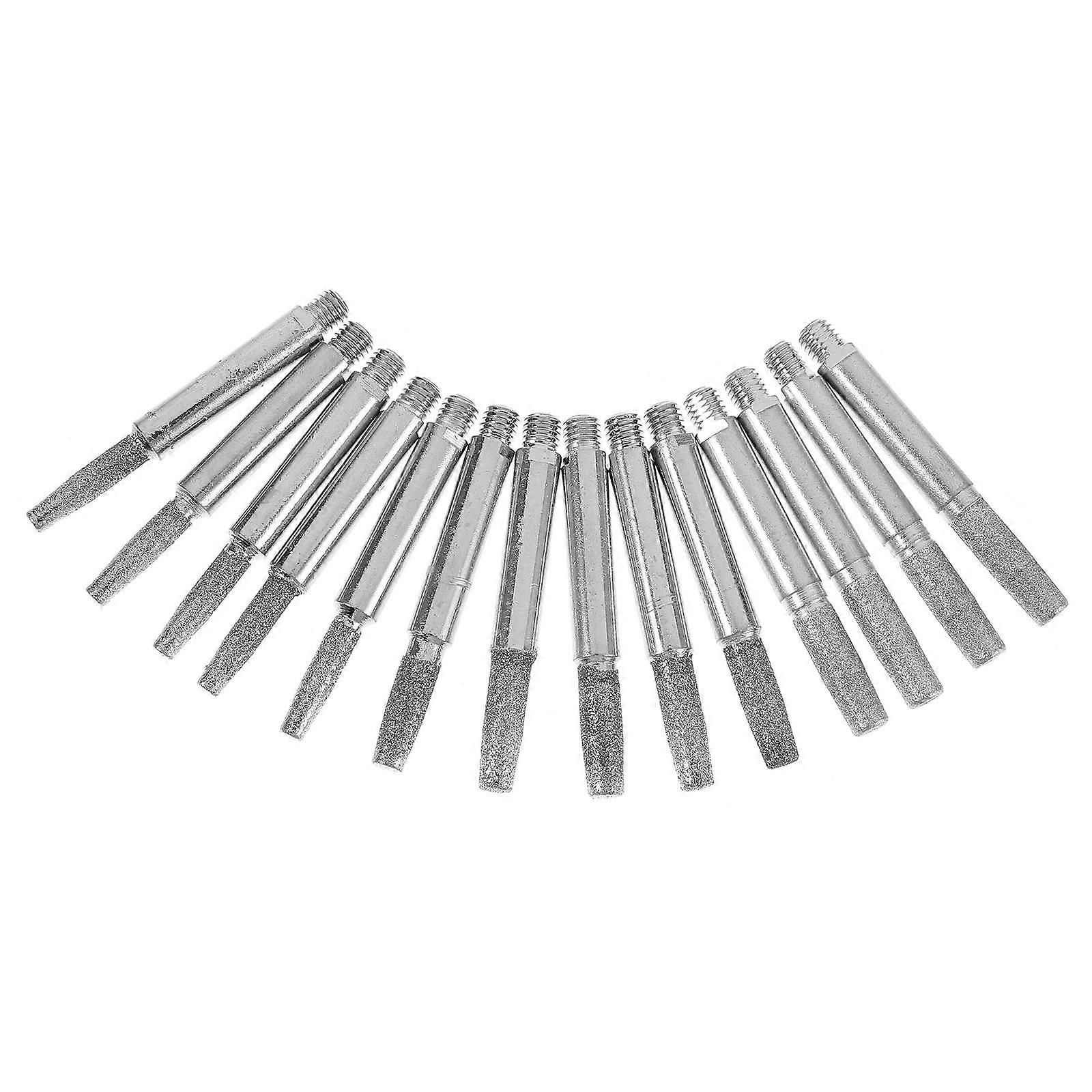 12pcs Chainsaw Sharpening Stones with Iron and Corundum Material for Grinding Tools Lightweight and