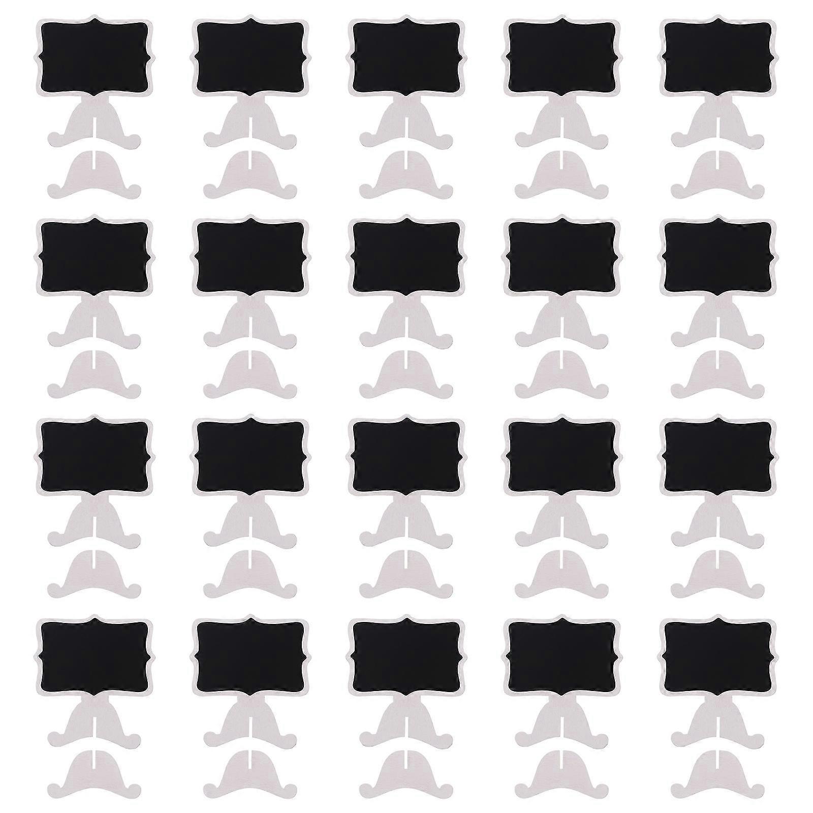 Decorative Chalkboard 20Set Small Message Board Designed For Festive Events Like Weddings And Parties 8.3X9X6cm Erasable