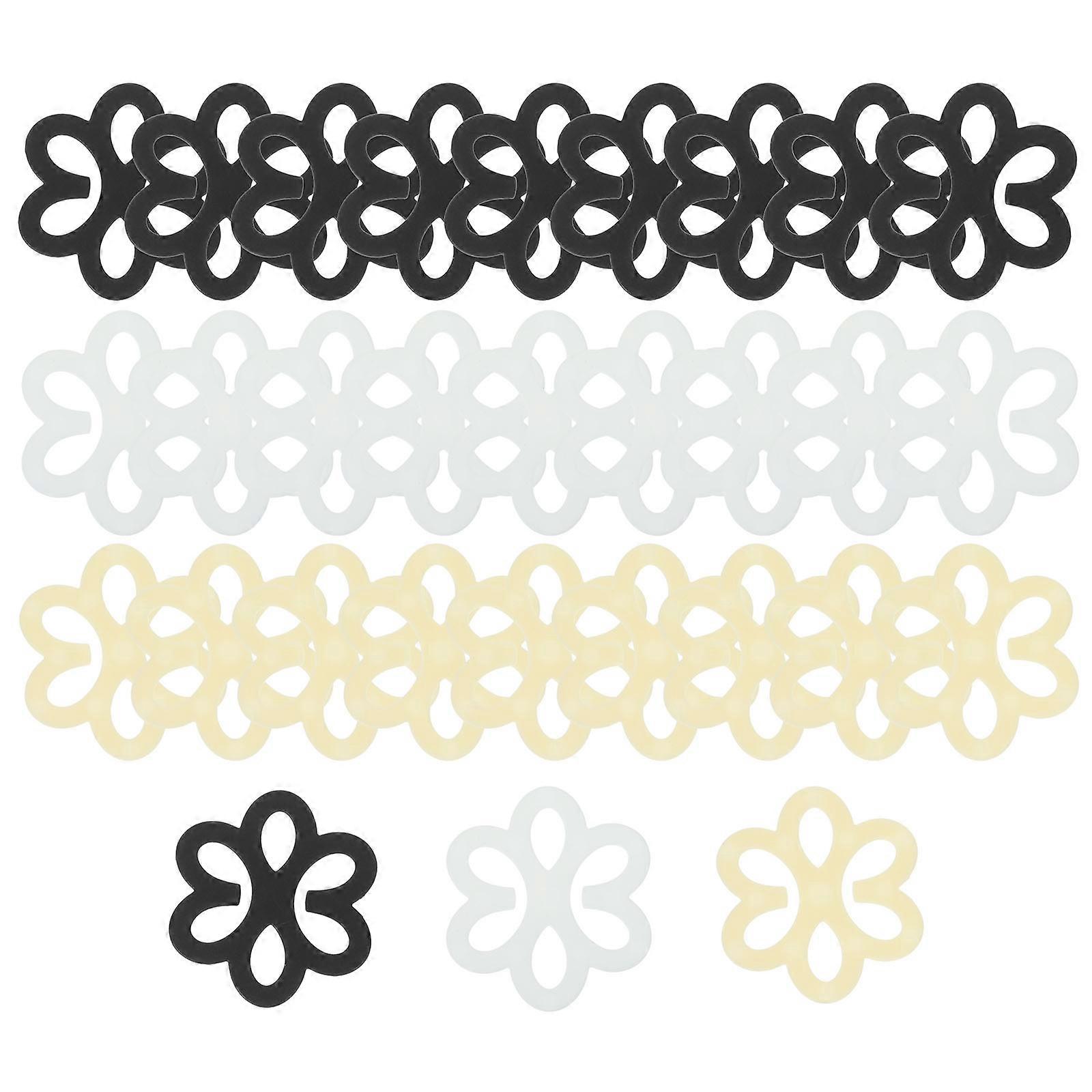 20pcs clips de sangle pour femmes - clips arrière antidérapants pour cacher les bretelles, accessoires de vêtements confortables pour robes, chemises et chemisiers (noir, nude et