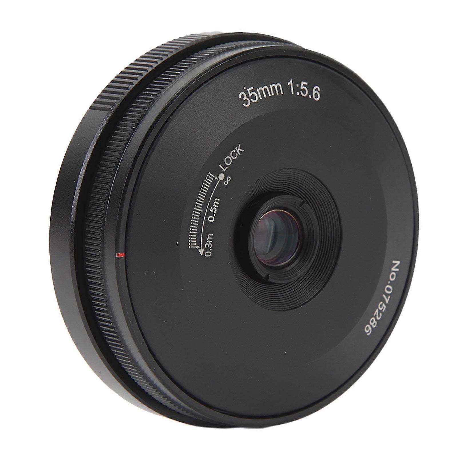 35mm F5.6 Full Frame Wide Angle Lens 4 Groups 5 Elements Manual Focus Ultra Thin Lens Replacement for L Mount Cameras