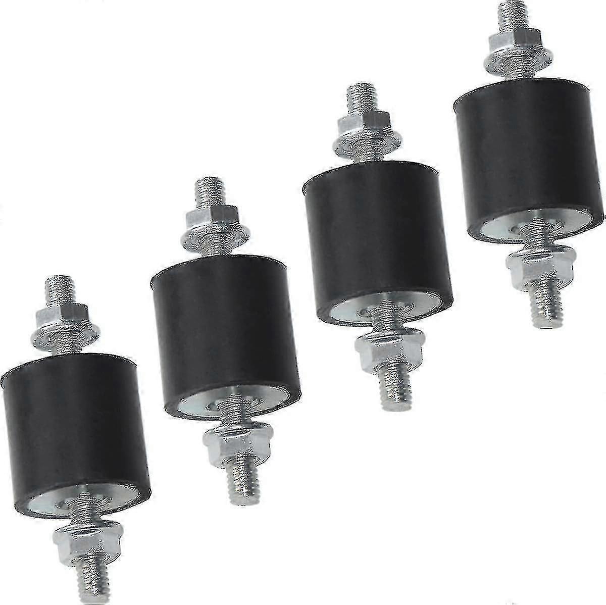 Rubber Vibration Isolator Mounts - 4pcs 25x25mm Shock Absorbers