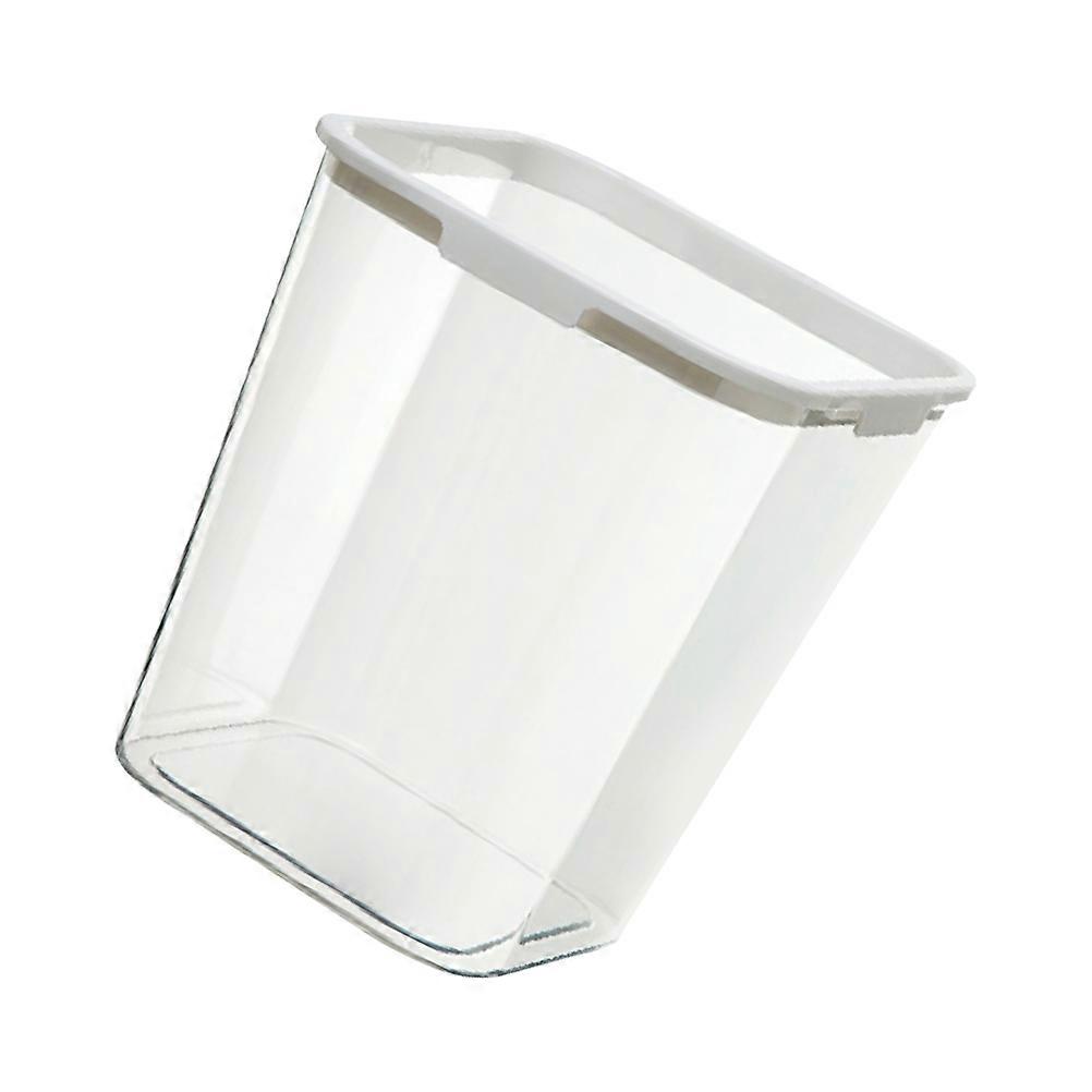 Square Trash Can Office Wastepaper Basket Rubbish Container Transparent Waste Storage Simple Structure 1Pcs