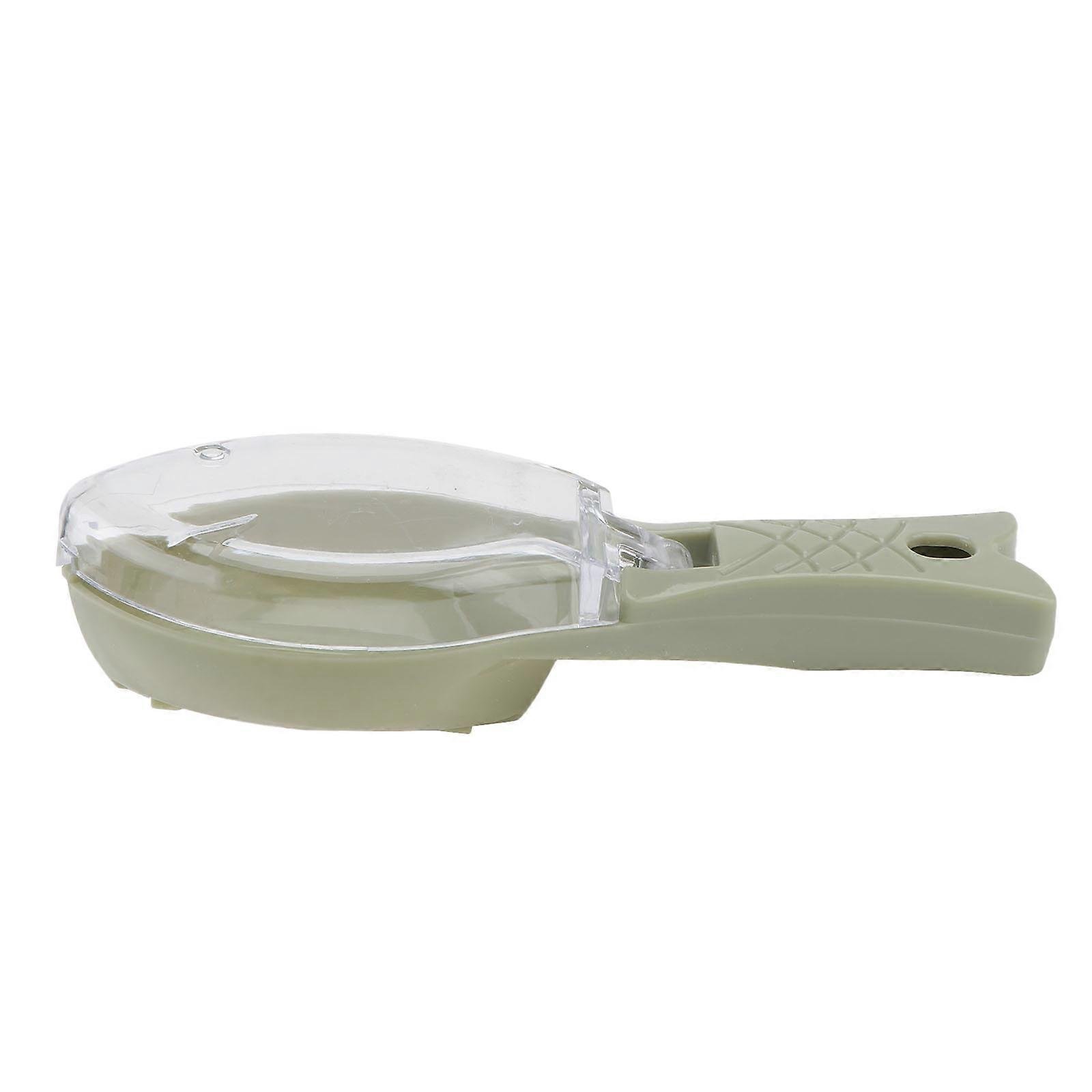 Fish Scale Planing Tool for Shaving Fish Made of ABS and AS Material Green Color with Wall Hang Hole