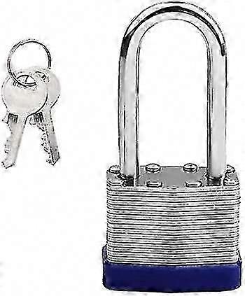Heavy Duty Long Shackle Padlock with Key for Secure Locking