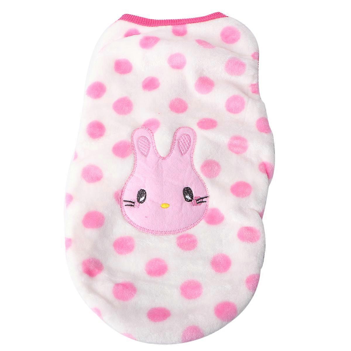 サイズXLピンクカラーの小さなペットのためのかわいい漫画の犬の衣装は、睡眠時間と写真に理想的です