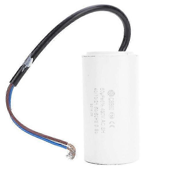 CBB60 Motor Start Capacitor 450V 50uF - High Quality Capacitor with Wire