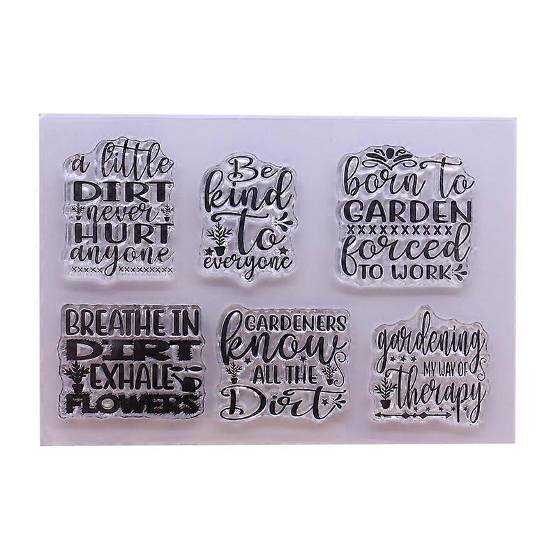 Plants Gardening Clear Stamp Stamp Crafts Embossing Pattern for Card Making DIY Photo Album for Scrapbooking Decoration Gift