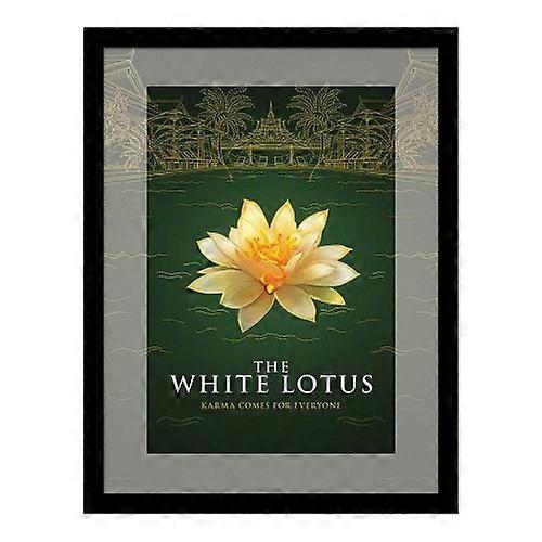 The White Lotus Flower Framed Poster