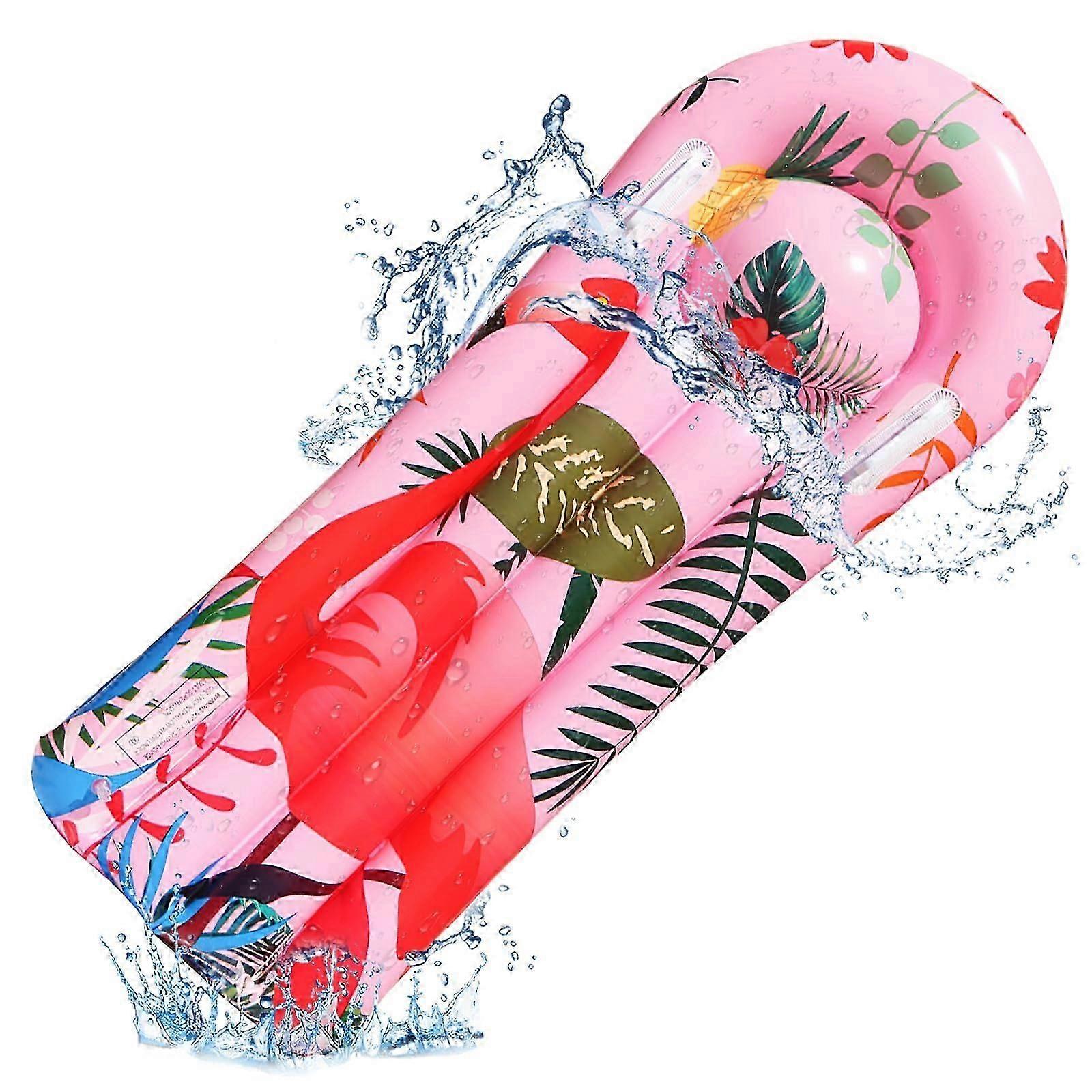 AURA Inflatable Bodyboard with Handles for Water Slide, Beach, Pool 110x40cm