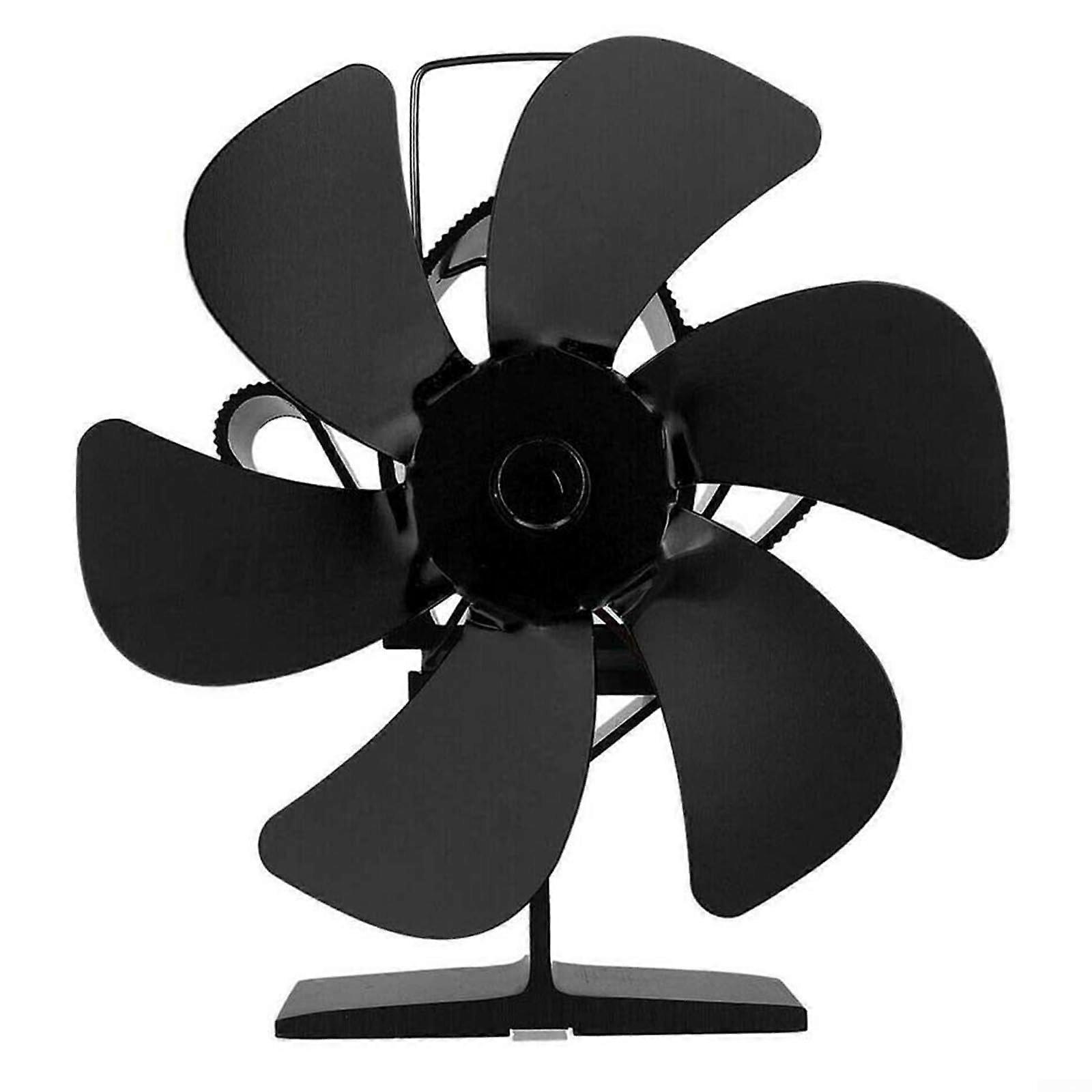 Quiet and efficient fireplace fan automatically adjusts temperature control