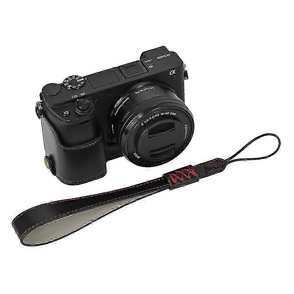 Kameraskydd för Sony A6400 / A6300 / A6100 / A6000 Batteriöppning Design Halvkropp Bottenfodral
