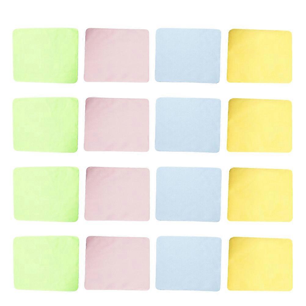 Microfibre Lens Cloth For Screen Wiping Travel Use Assorted Color Soft 20Pcs