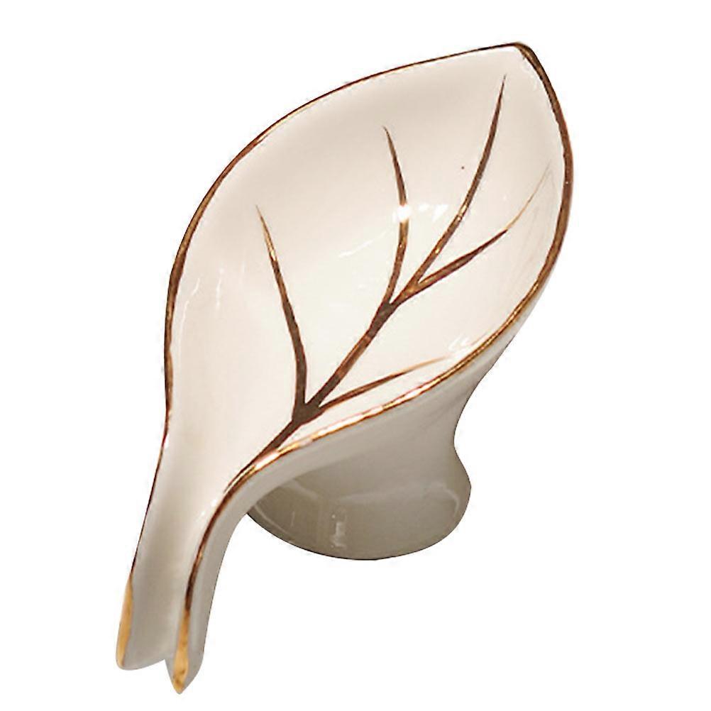 White Ceramic Soap Storage Rack for Bathroom 1Pc Practical and Design