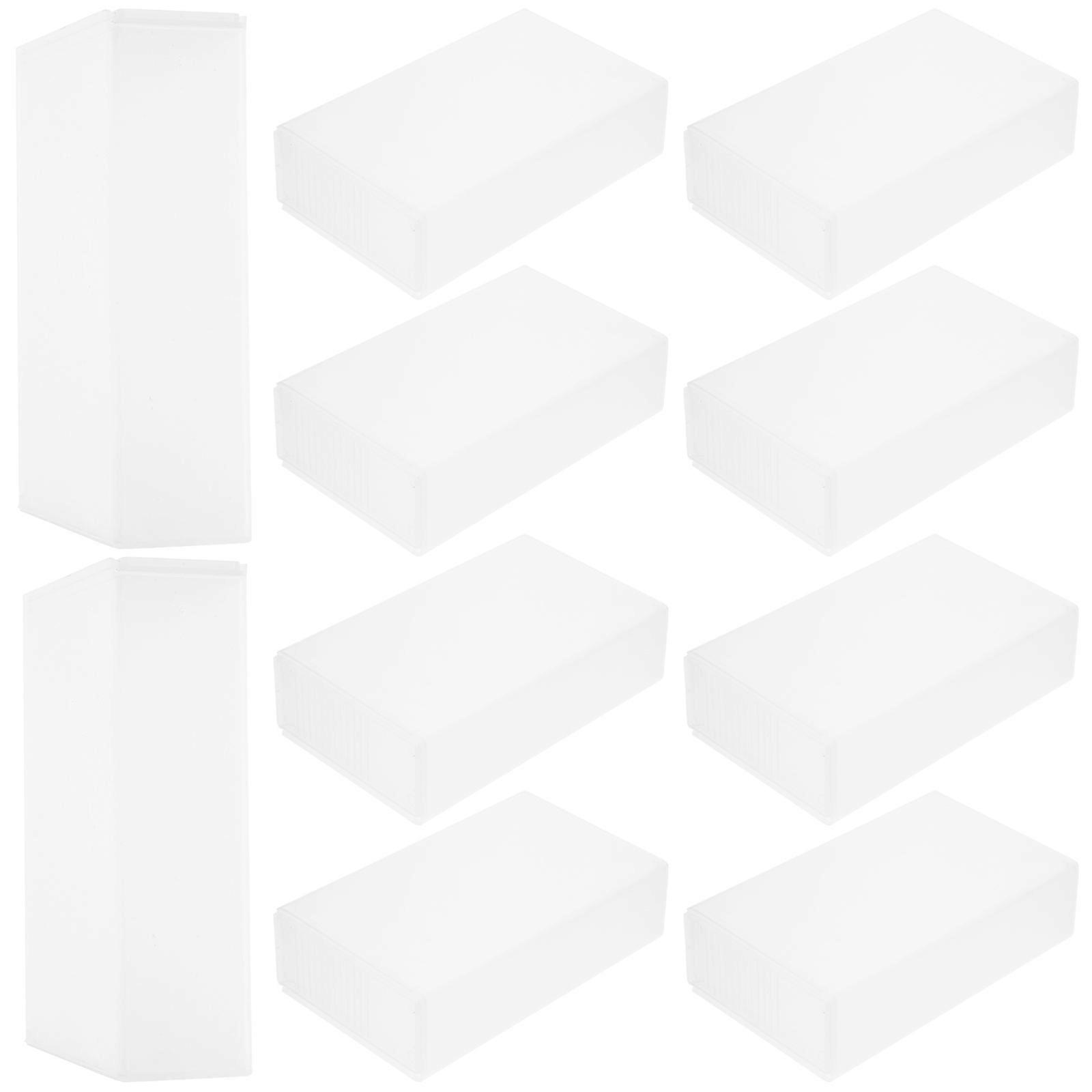 Small Plastic Storage Box with Lid Durable Transparent Organizer for Beads, Cables, Chargers & Small Items Multi Functional Use