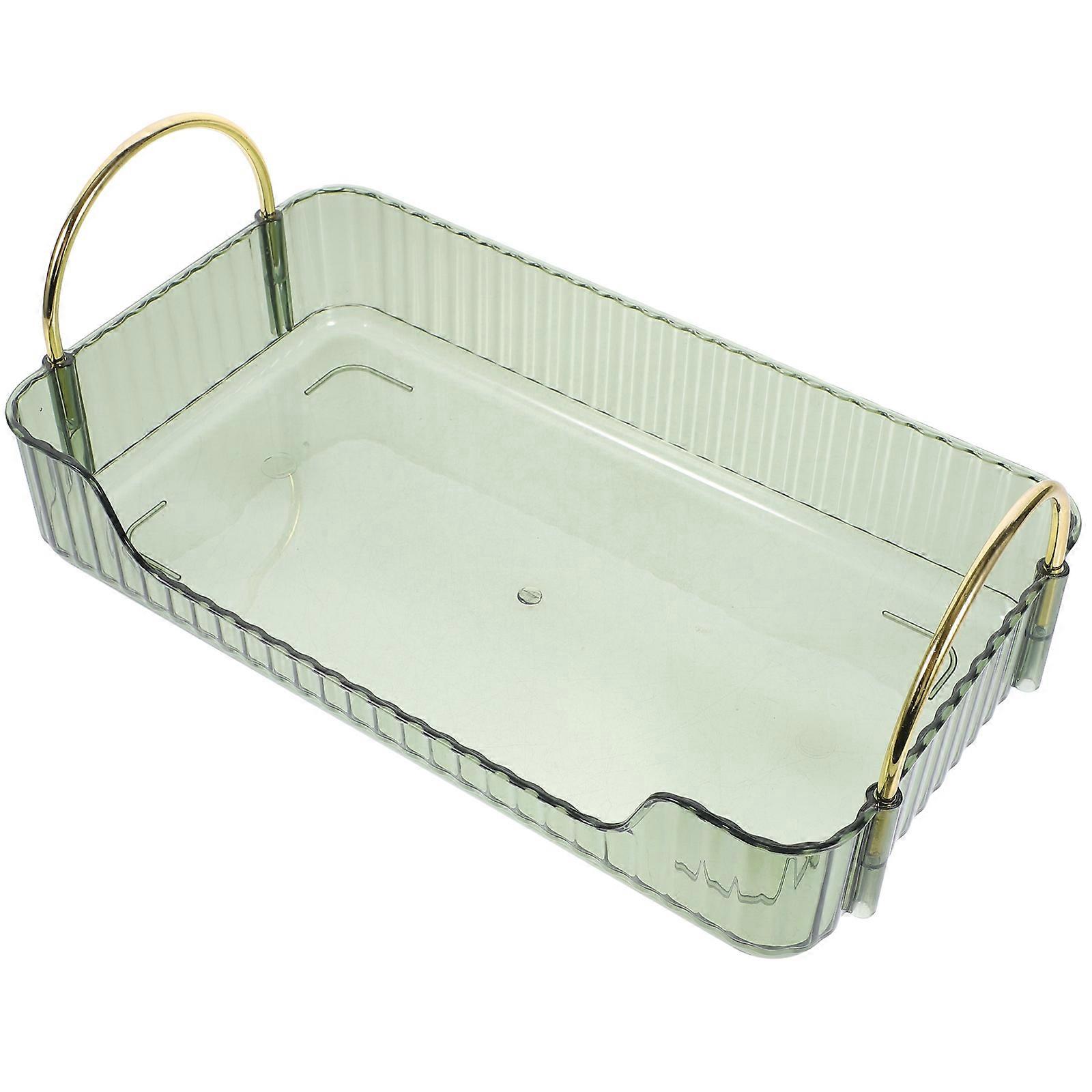 Countertop Organizer Tray For Home Use 30.00X16.80X11.00CM Green Storage And Organization 1Pcs