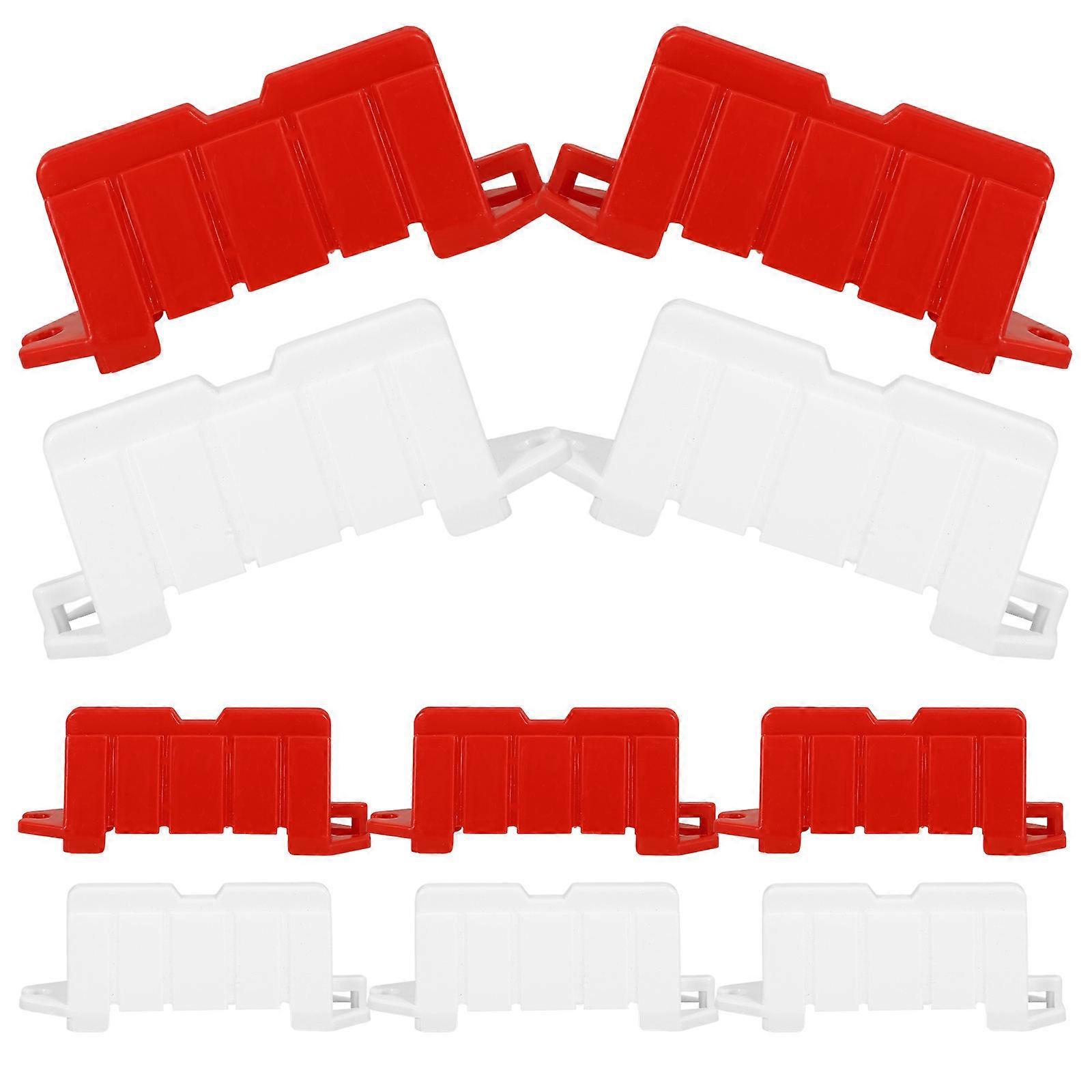Mini Traffic Signs 20Pcs For Educators Traffic-Themed Parties 2.44X1.10X0.59In ABS Material Teaching Tool