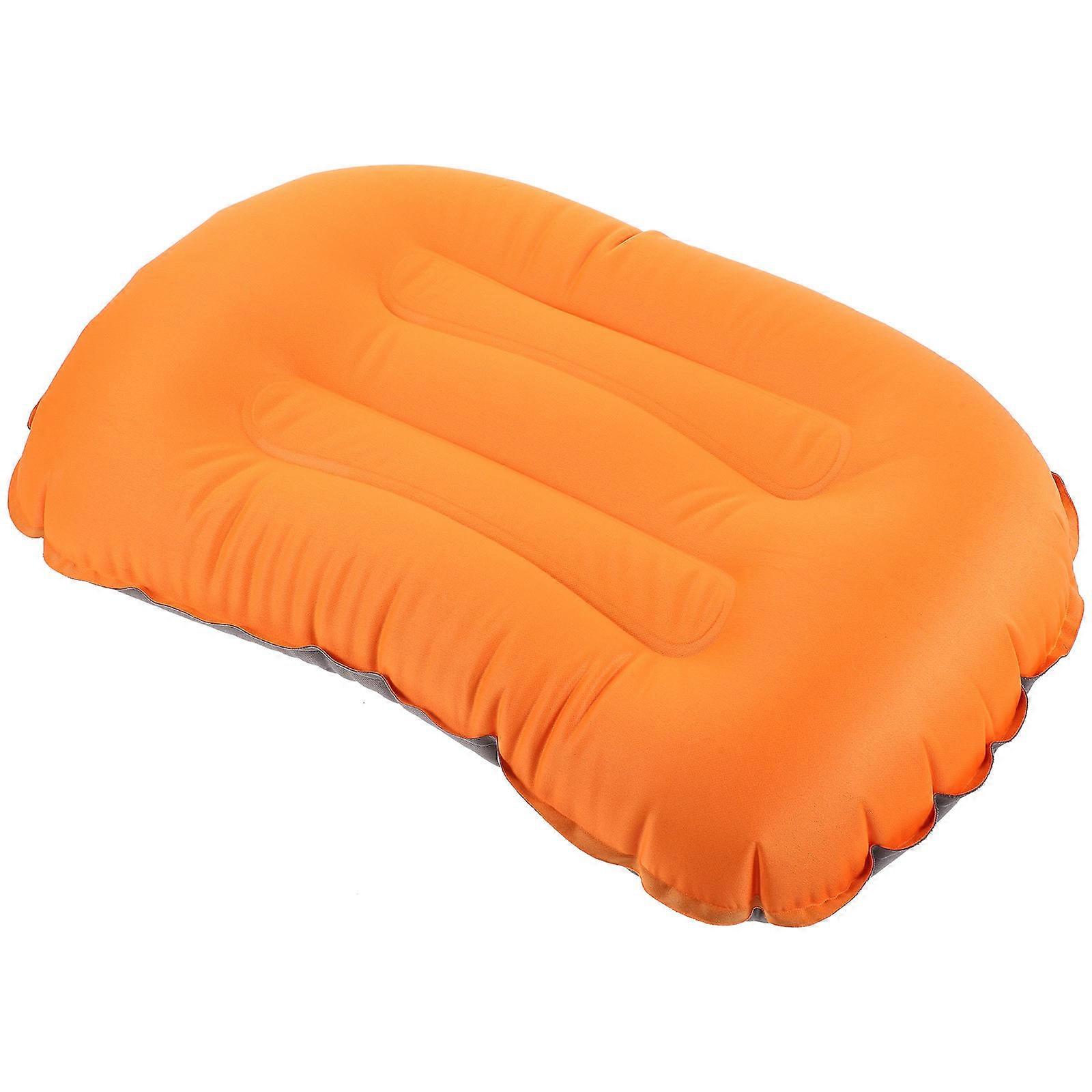 Portable Inflatable Pillow Ergonomic Travel Cushion for Camping, Office, Car & Outdoor Use Compact, Comfortable Design for Airplane & Beach