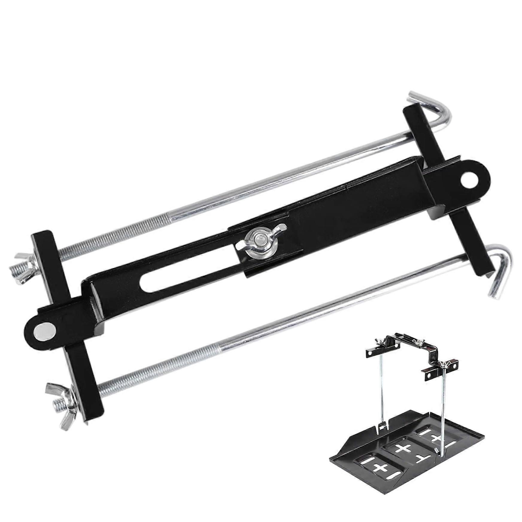 Camper Battery Box 10.6 Inch Adjustable Fixed Holder Battery HoldDown Tray for Car Camper RV