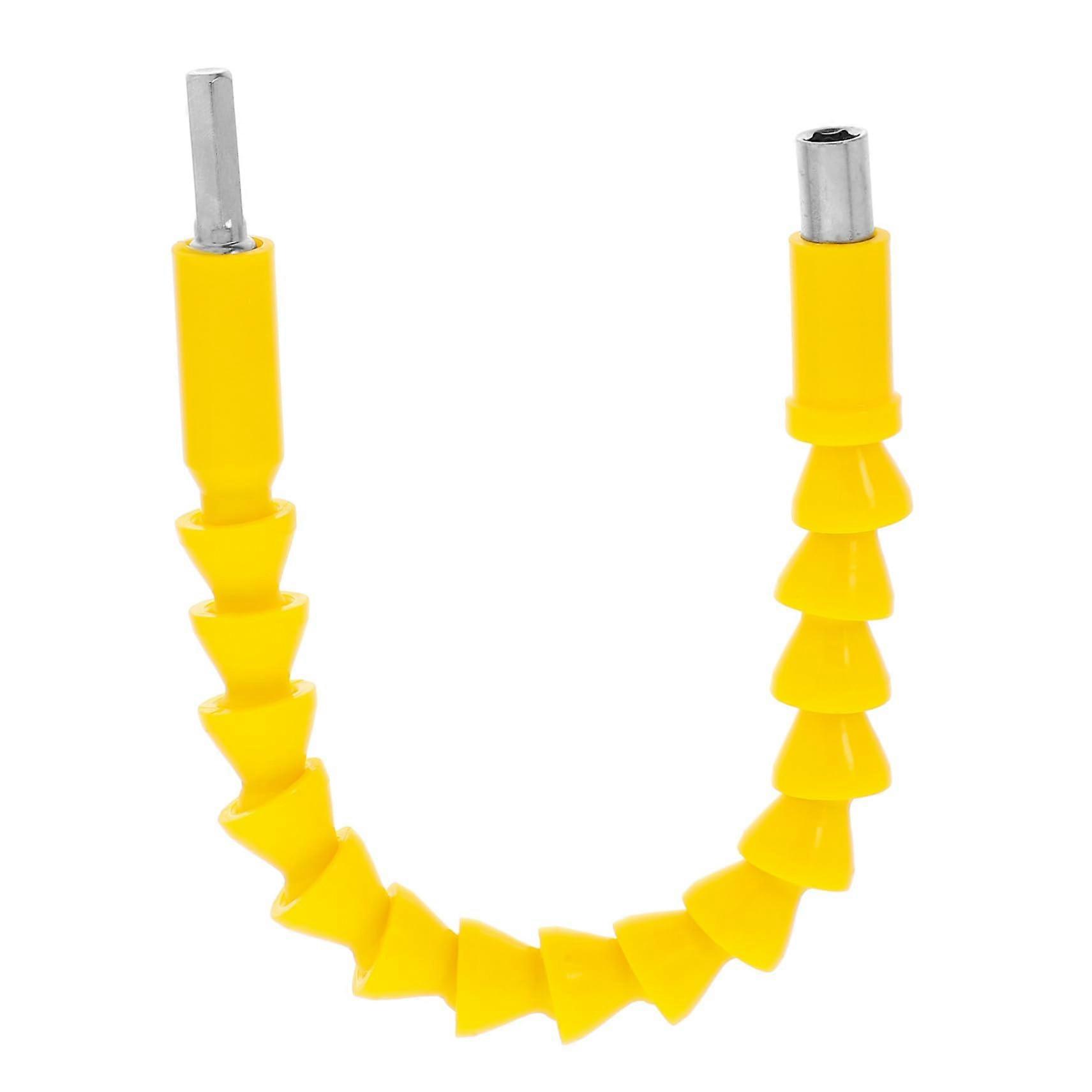 Flexible Drill Bit Extension with Flexible Shaft, Yellow Carbon Steel, Compatible with Electric Drills and Screwdrivers