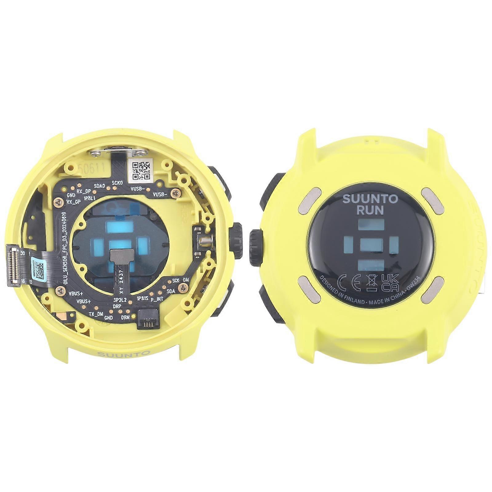 For Suunto Run Lime COMPATIBLE Back Cover Full Assembly (Yellow)
