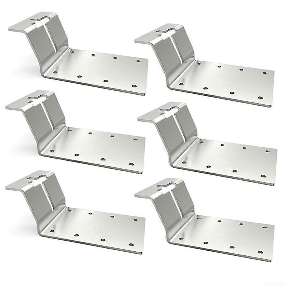 Complete set with 6 metal Tpost brackets (3 vertical) for refit projects