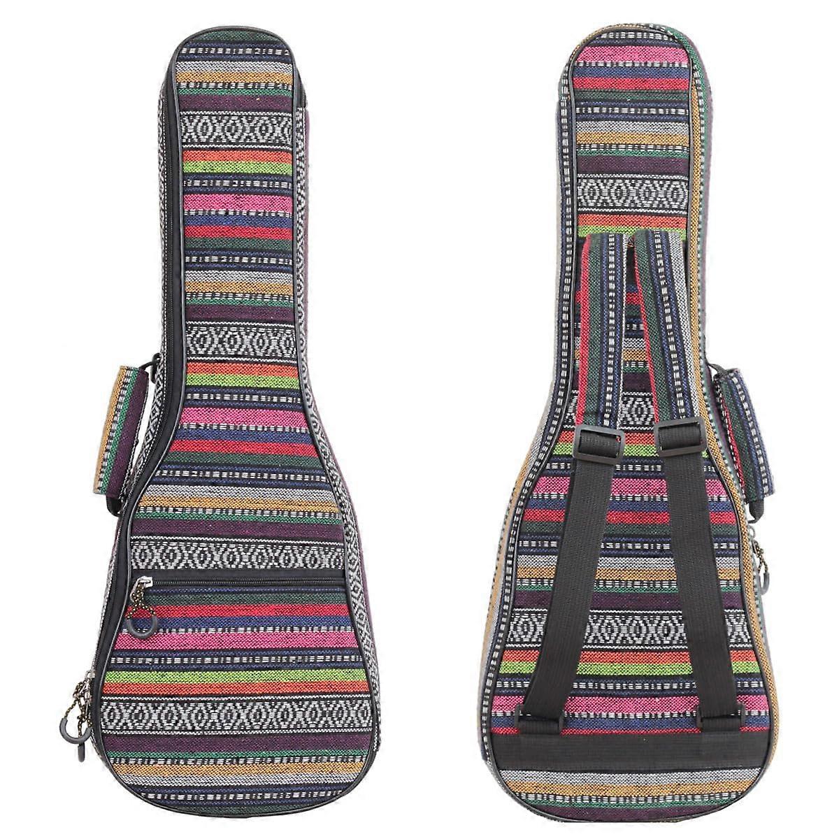 Ukulele Bag Case For Soprano Concert Tenor Fits 21 23 26 Padded Thicker Pad Double Adjustable Straps And Handle Pink