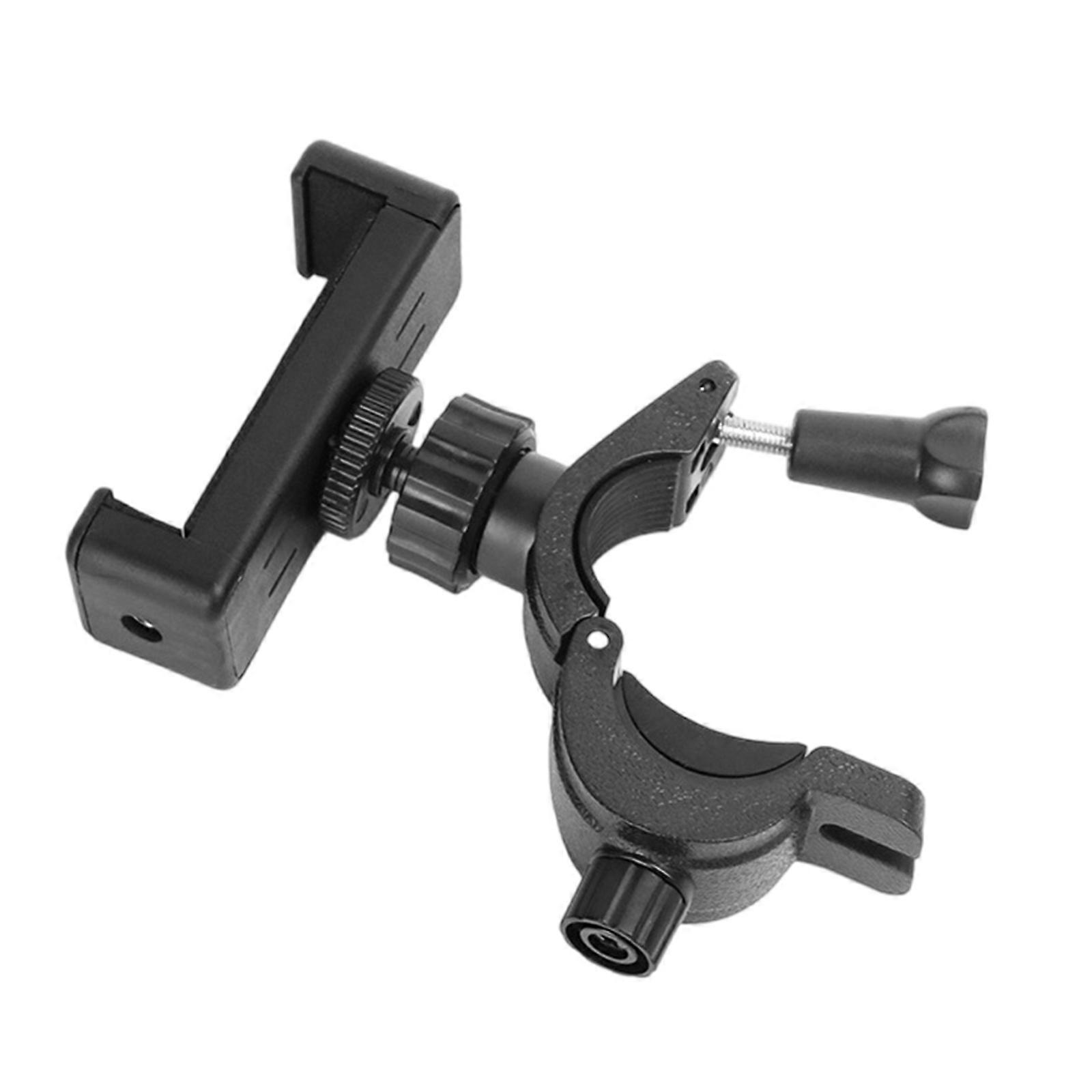 Adjustable Smartphone Clamp For Microphone Stands With Full Rotation Phone Clip Holder for 60-90mm Width Device Multicolor