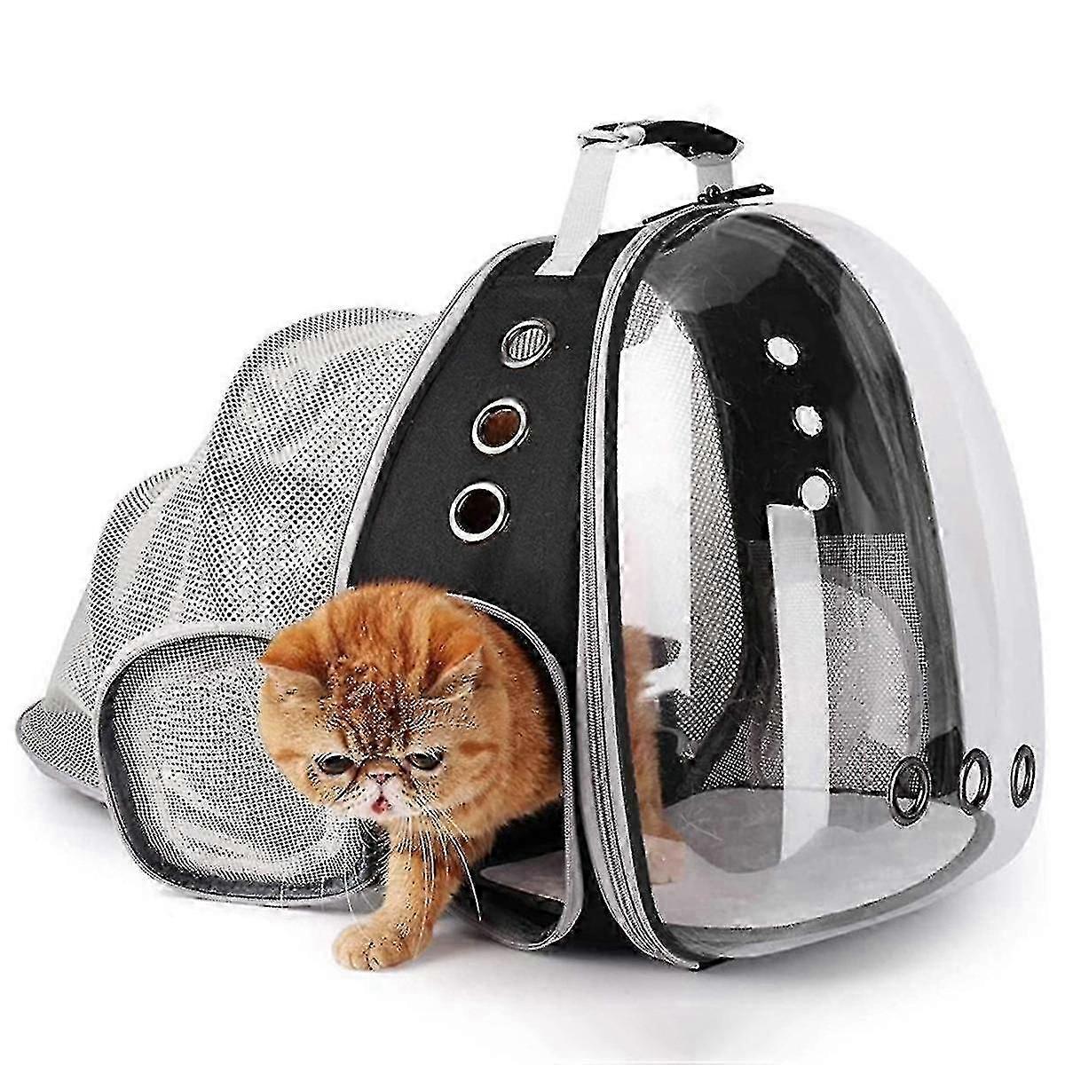 Space Capsule Cat Backpack with Bubble Window for UK Travel