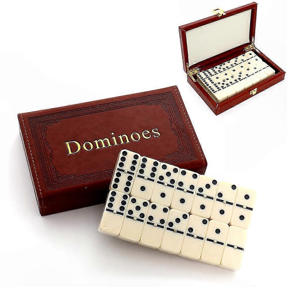 Classic Wooden Domino Set with Storage Box, Durable Table Game for Kids and Adults, Perfect for Parties and Family Fun