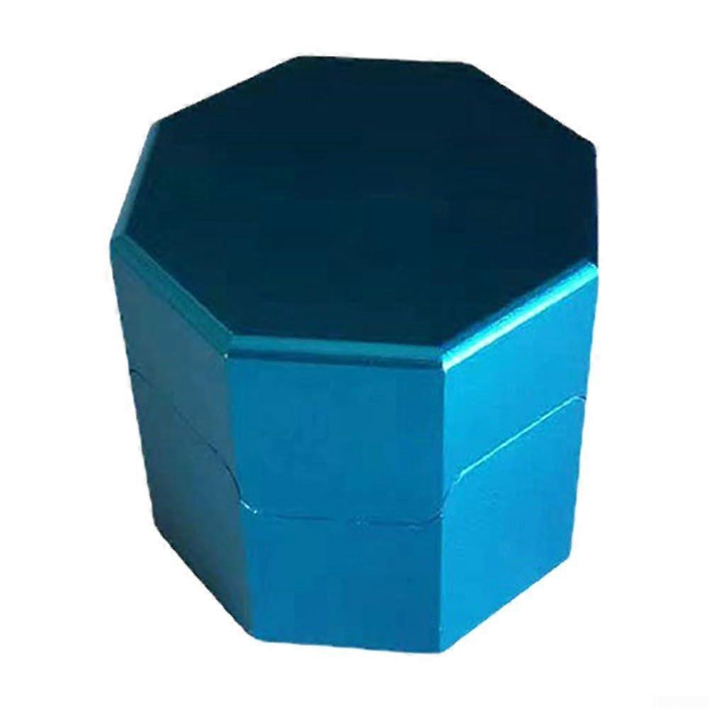 Handy Magnetic Case for Billiard Cue Chalks, Durable Blue Closure, Compact Size, Efficient Storage Solution