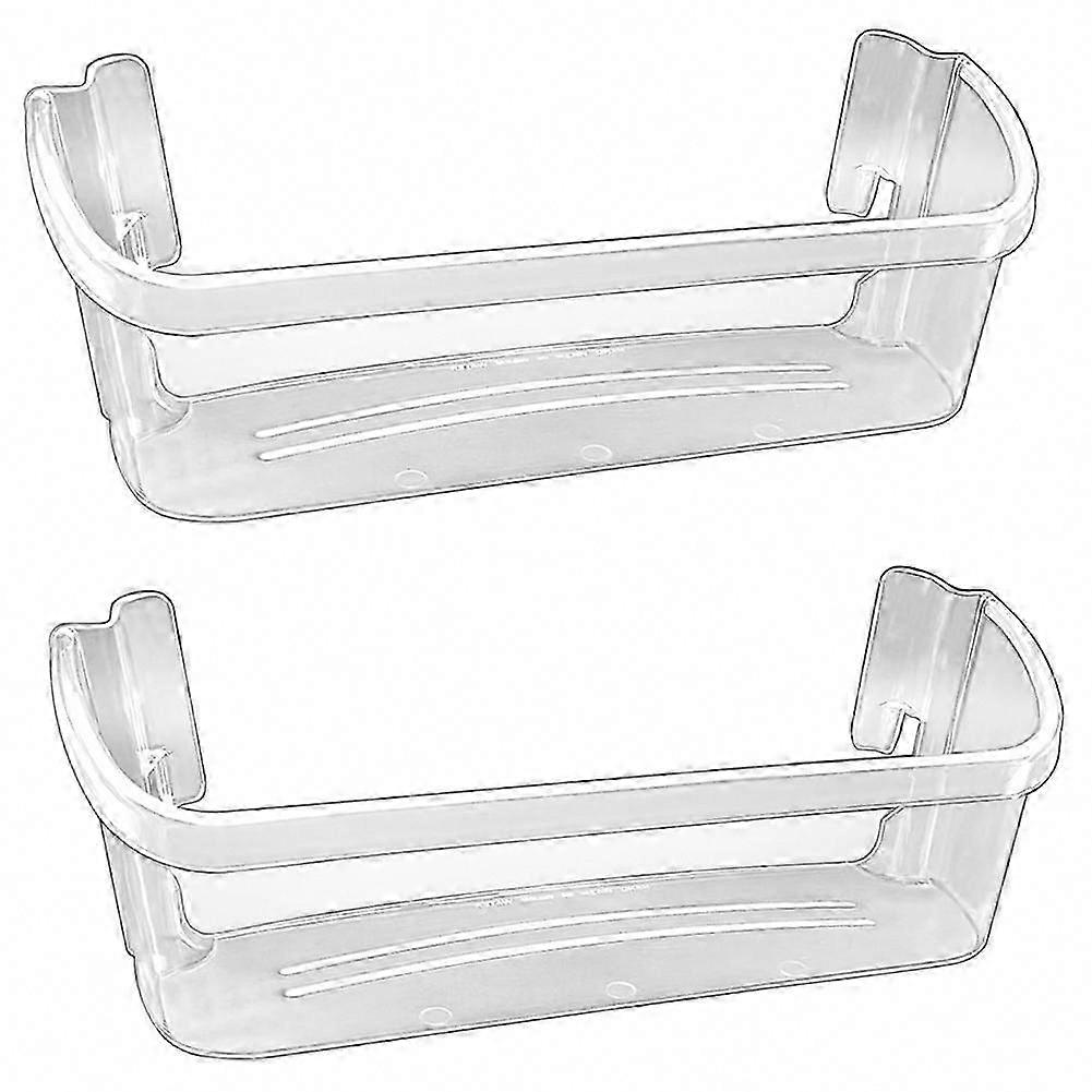 Refrigerator Door Bin Replacement - 2 Pack Bottom Fridge Shelves for Refrigerator