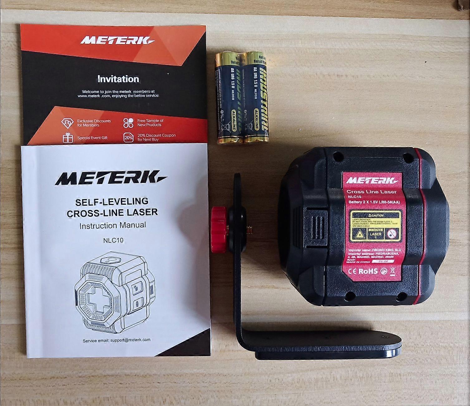 Meterk 50feet Cross Line Laser Level