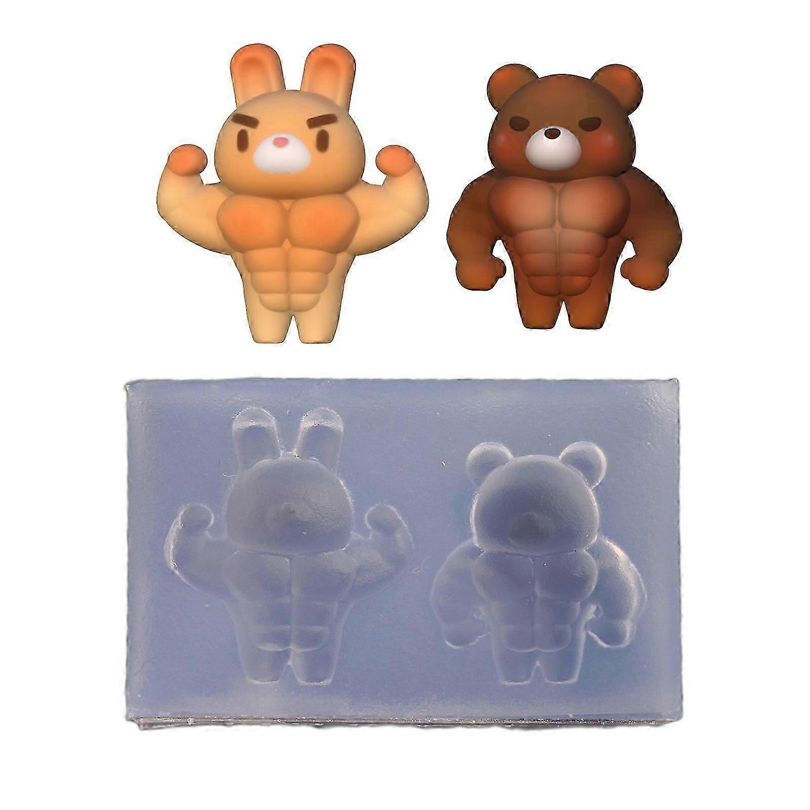 Bear Pattern Cake Molds for DIYs Mousses Cake Cupcake Baking Molds for Making