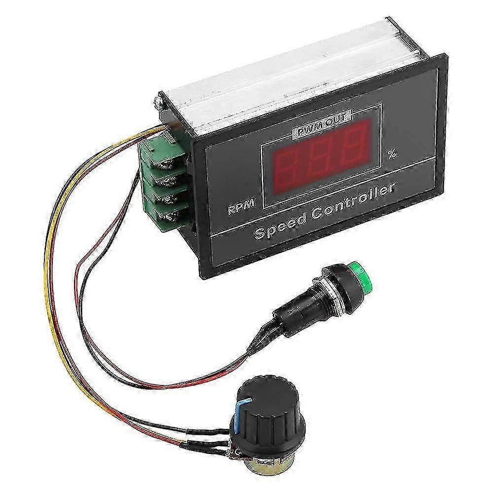 Controler de viteză a motorului DC 6-60V PWM DC (PWM) Regulator de reglare continuă reglabil cu viteză, Controler de viteză a motoruluiașa cum se arată SZRH A-DS