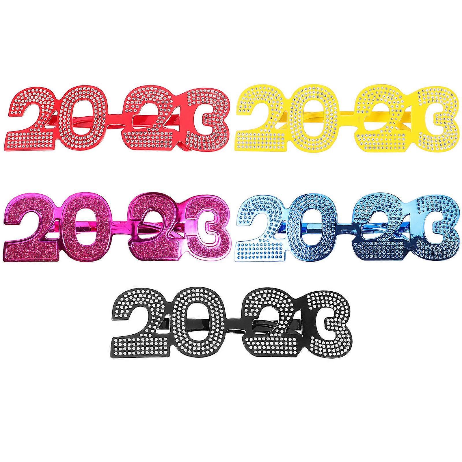 Party Photo Props Party Glasses Frames Photography Assorted Color Pc for Photo Props 5pairs