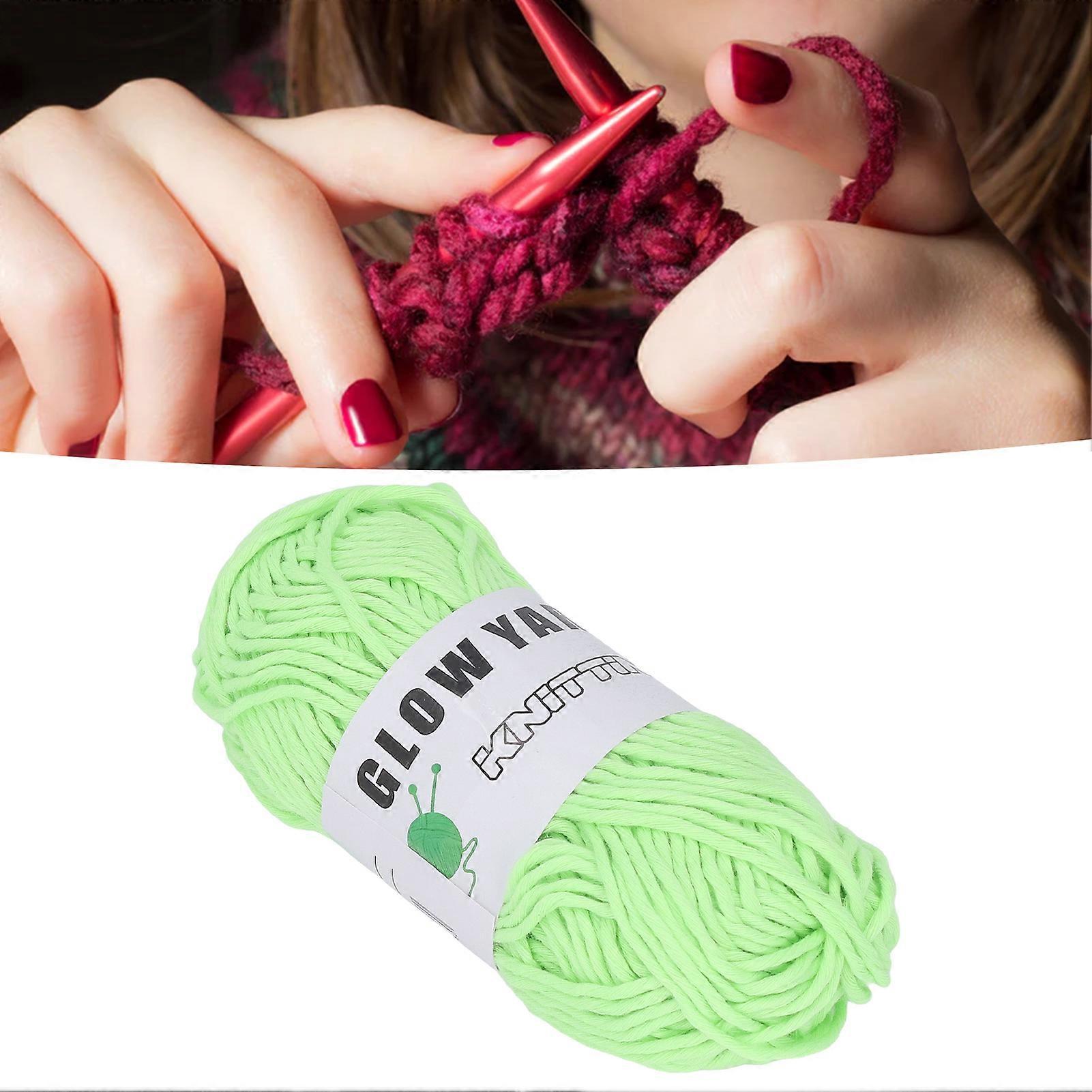 164ft Luminous Chunky Polyester Yarn for Knitting Sweater Hat Carpet