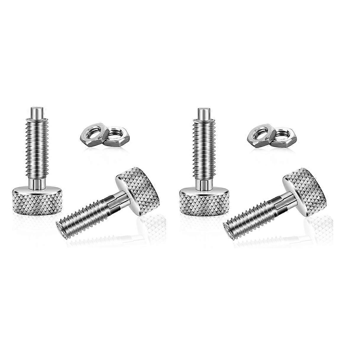 4 Pcs Hand Retractable Spring Plunger Stainless Steel Lock Out M6 Type for Rolling Toolbox