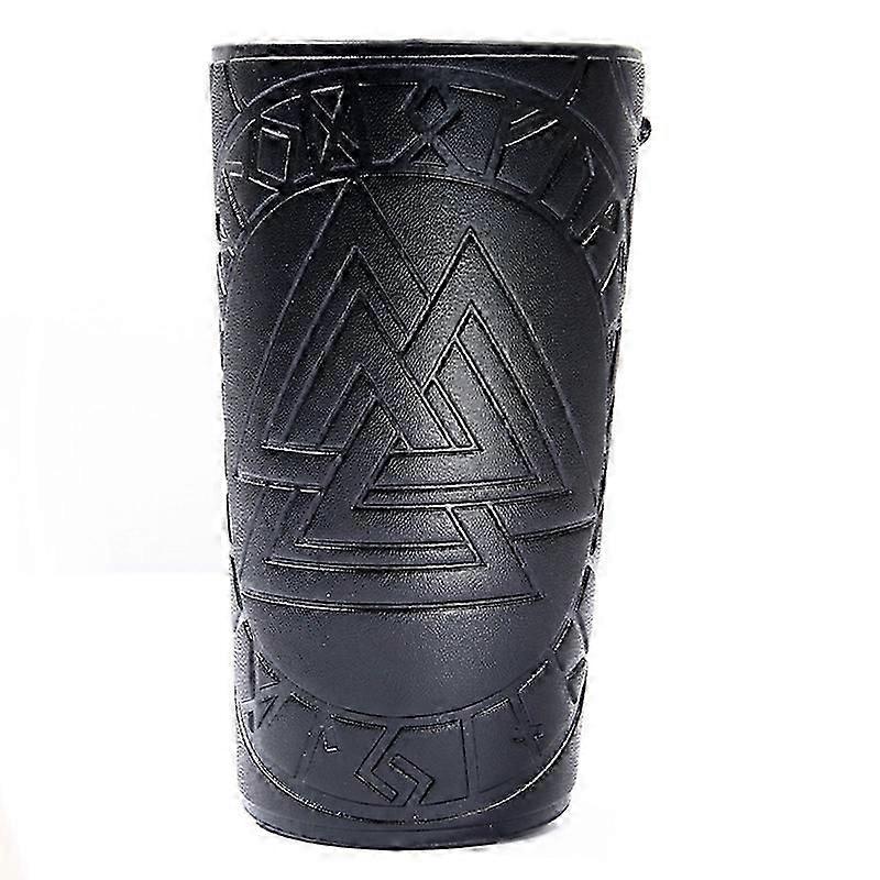 PU leather vambrace for medieval reenactment - archery wrist guards