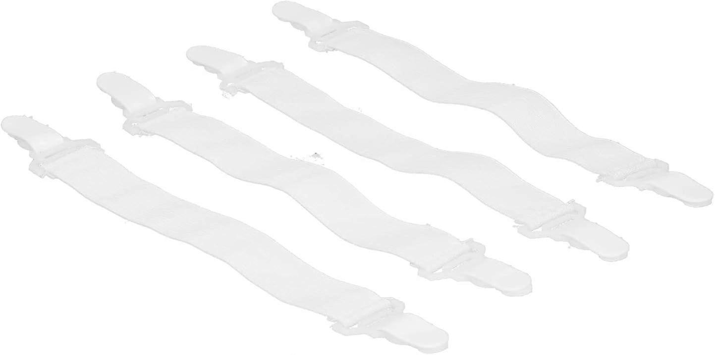 Bed Sheet Holder Straps, 4PCS Adjustable Bed Sheet Elastic Straps Fixing Clips