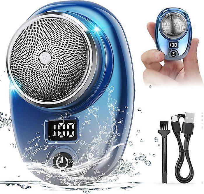 Mini Rasoir, Usb Recharge-Able Waterproof Portable Electric Shaver Easy One-Button Wet And Dry Use Suitable For